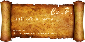 Csókás Petra névjegykártya